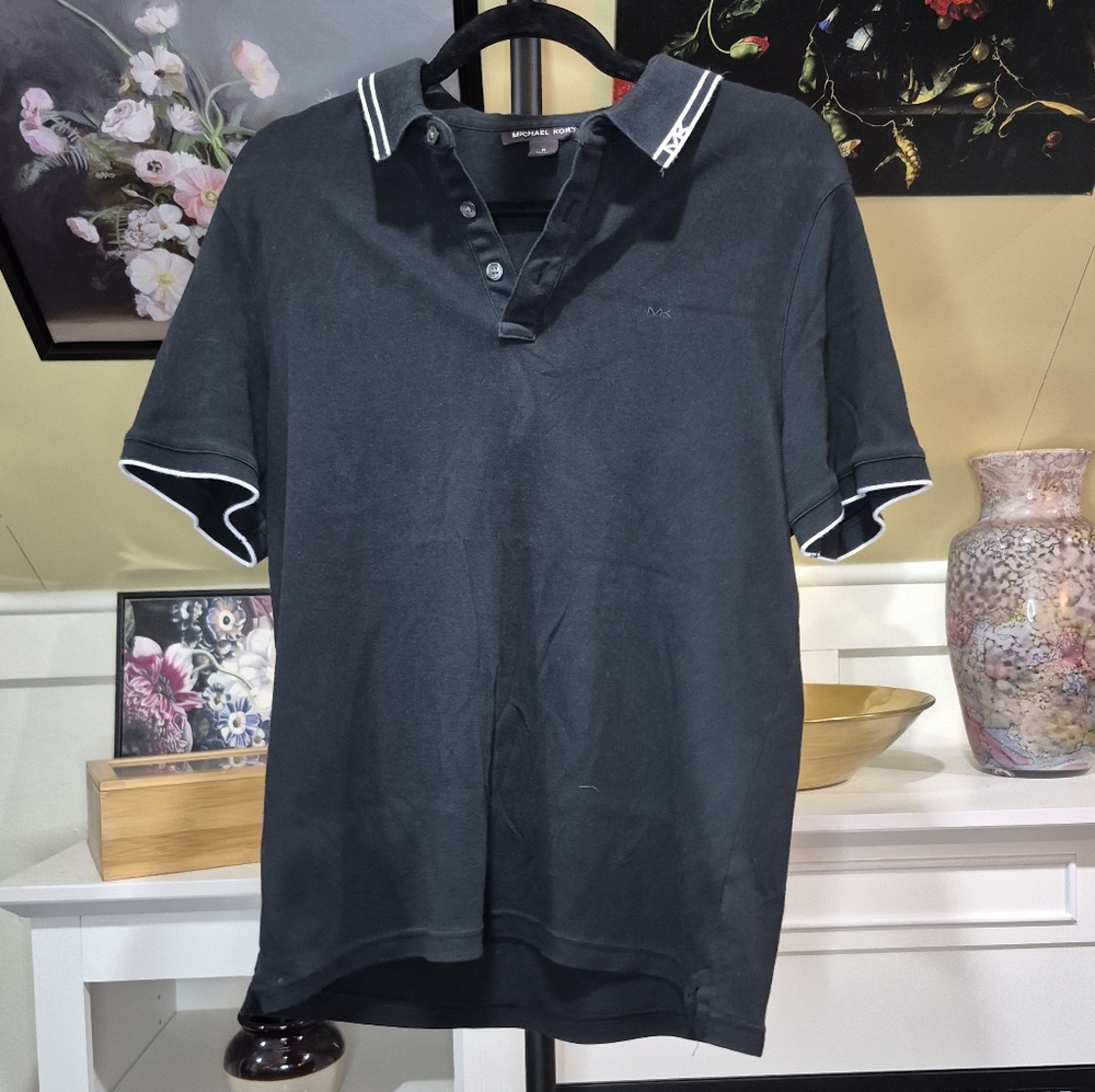 Michael Kors Dark Polo with Light Trim